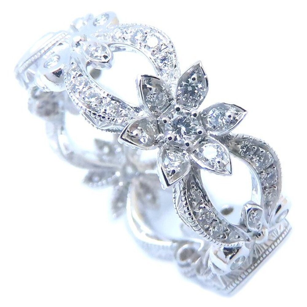 GUCCI 18k Silver Diamond Ring